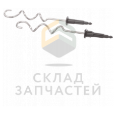 Крюки для теста comfort для блендера 2 шт., чёрные, для MFQ2.., оригинал Bosch 12006390