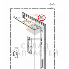 Прокладка дверная в сборе, оригинал LG ADX72930427
