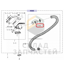 Заглушка (кольцо) на шланге, оригинал Samsung DJ67-00350B