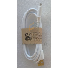 Data кабель microUSB --> USB White, оригинал Samsung GH39-01578B