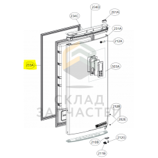 Прокладка двери, оригинал LG ADX74090405