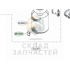 Механизм фиксации ёмкости для сбора пыли, оригинал LG MFC63589801