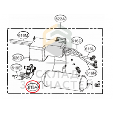 Ёмкость для воды, оригинал LG MJM62704601