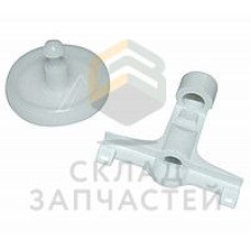 Колесо (ролик) с держателем нижнего ящика для посудомоечной машины, оригинал Electrolux 956532006