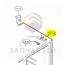 Петля в сборе нижняя, оригинал LG AEH73957102