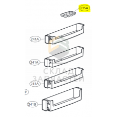 Вкладыш для яиц холодильника, оригинал LG 3390JA1093D