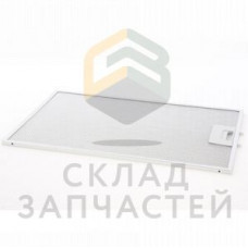 Металлический жироулавливающий фильтр; 388,5x265x8мм; для DWB0.W.., DWW0.W.., оригинал Bosch 00742967
