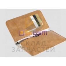 Универсальный чехол книжка ROCK Wallet Case (партмоне) (цвет: LightBrown) (материал:кожа), оригинал Apple sam6950290692048